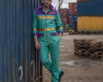 Retro Futuristic Quantum Jumpsuit | Fallout Inspired Nuka-Cola  Outfit | Vintage Style Coverall | Vault Dweller inspired Outfit