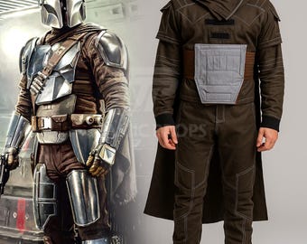 Star Wars Cosplay | Mandalorian Din Djarin Costume | Premium Mando Armor Base Suit For Comic con & LARP event