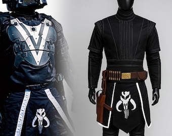 Mandalorian Outfit with Skirt and belt |  Death Watch Mythosaur Outfit |  Boba Fett Inspired Costume | Star Wars  Custom Flight Suit