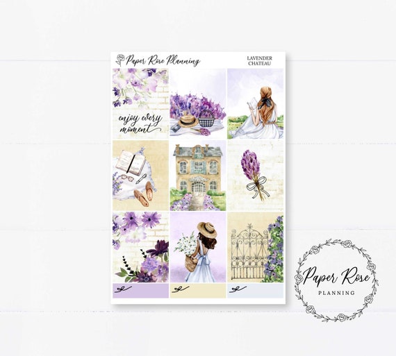 Planner Sticker Kit Change Weekly Sticker Kit Floral Silver FOIL Spring ...