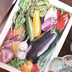 Individuelle Aquarellanfertigung, originelles und einzigartiges Kunstwerk, verschiedene Größen erhältlich