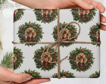 Custom Wrapping Paper Using Pet Photo, Custom Pet Wrapping, Pet Christmas Wrapping Paper, Dog Christmas Wrapping Paper, Dog Wrapping Paper
