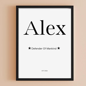 Nursery Name Sign, Baby Name Sign, Name Meaning Poster, Nursery Name Sign Boy, Nursery Name Sign Girl, Crib Sign, Custom Baby Girl Sign