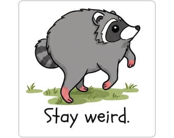 Jimothy the Raccoon 3in. Kiss-Cut Sticker