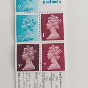 English stamp booklet