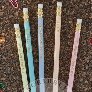 Let’s Break Production Pencil Set – Funny Foil Stamped Programmer Pencils | Coding Humor Gift | Developer Stationery (IT 3.)