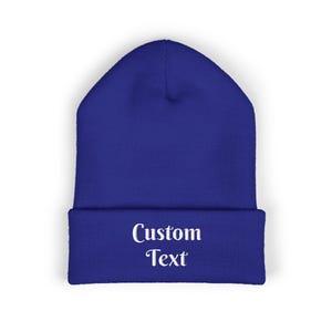 Custom Embroidered Beanie, Personalized Gift, Winter Accessory, Fashionable Knit Hat, Unisex Beanie