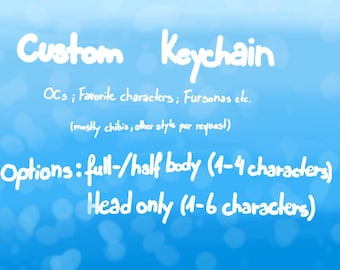 Custom character keychain