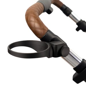 Drink holder & duo adapter set compatible with ABC Design Salsa 4, Viper, Turbo – stroller accessory extension for diaper bag and coffee
