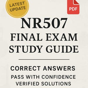 NR507 Final Exam Review: Advanced Pathophysiology Key Concepts & Disorders | Study Guide (Latest Update)