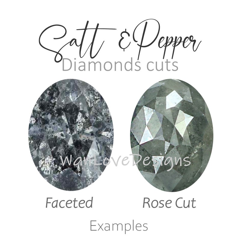 Salt Pepper Galaxy Diamond Graduated Pear Halo Engagement Etsy