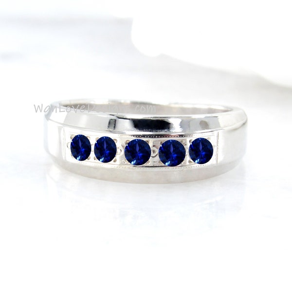 Blue Wedding Ring - Etsy