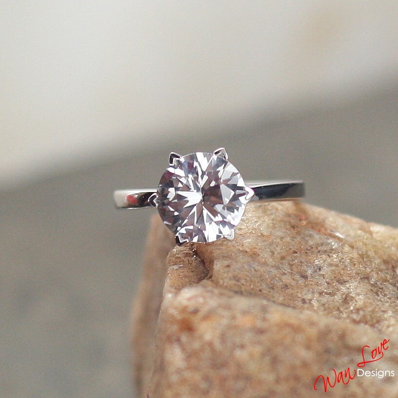 white sapphire solitaire ring white sapphire solitaire ring