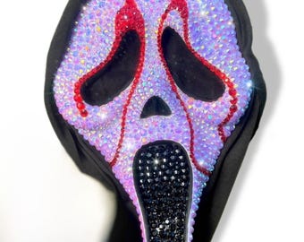 Lavender Blood Drip Ghost Mask