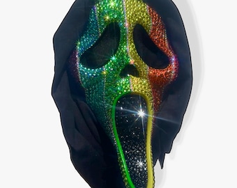 Rainbow Pride Ghost Mask