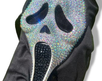 Classic Ghost Halloween Bling Mask