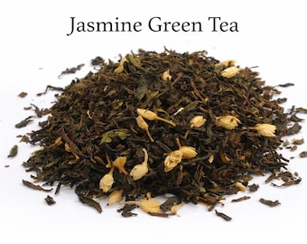 Jasmine Green Tea Loose Leaf, Aromatic Floral Detox Blend