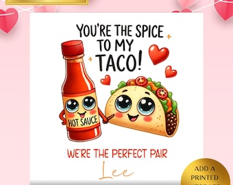 Personalised Taco Valentine's Day Card – Anniversary Card