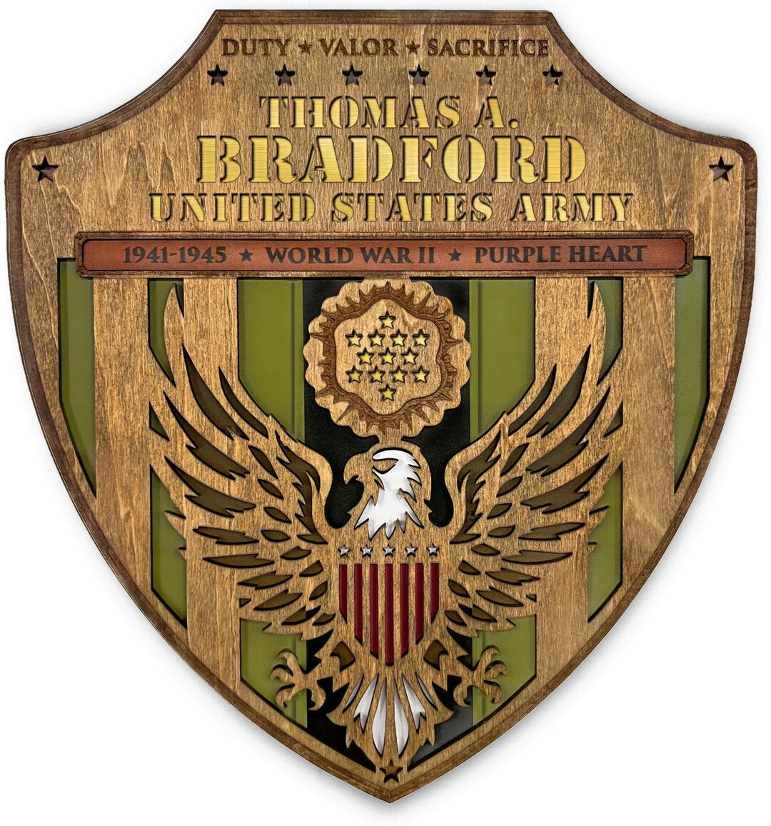 Military Tribute Warrior Shield - Etsy