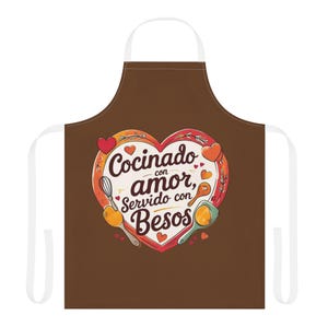 Spanish Love Apron: Gift for Abuela/Abuelo, Hispanic Heritage