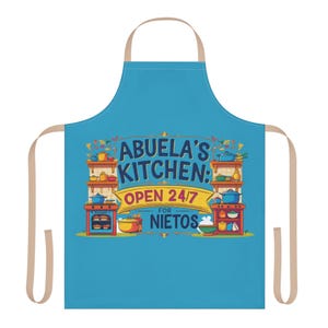 Abuela&#39;s Kitchen Apron: Vibrant Hispanic Heritage Gift