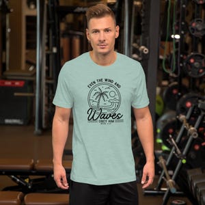 Zelfs de wind en de golven gehoorzamen hem - christelijke T-shirts | Uniseks | Bijbeltekst | Markus 4:41