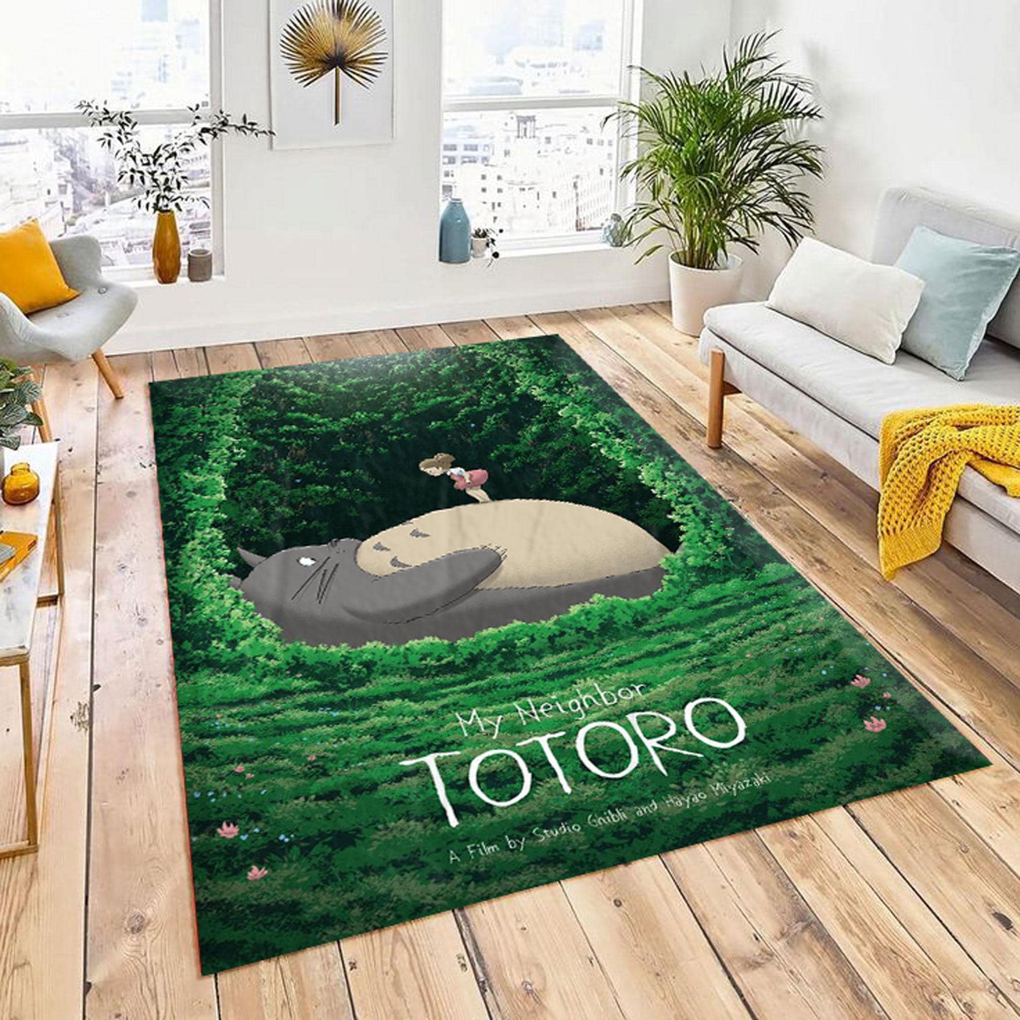 となりのトトロ アニメラグ - スタジオジブリ風の森のカーペット