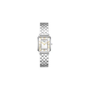 Rectangular ladies&#39; watch, silver color