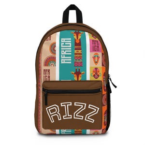 Lebendiger Rucksack mit afrikanischem Druck, Reisetasche, Schulrucksack, Rucksack im ethnischen Stil, Boho Chic Essentials