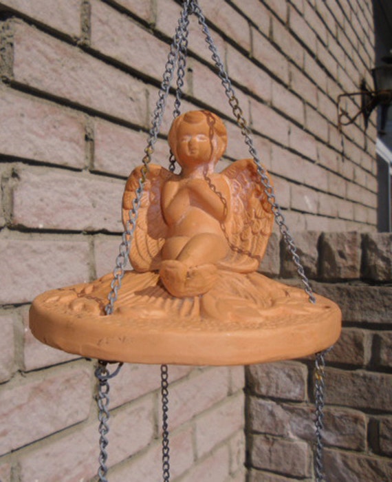 Vintage Bird Feeder Terra Cotta Bird Feeder Terracotta Etsy