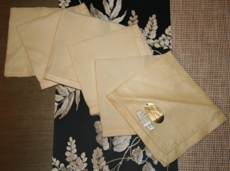 Vintage Napkins Irish Linen Damask Napkins T Eaton Co of Etsy