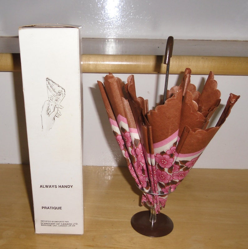 Vintage Napkin Holder Made in Denmark 1950s Umbrella Napkin Etsy