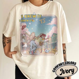 Comfort Color® TS Jessie Cow Girl Tank Top, Toy Story 5 I Knew It I Knew You Shirt, WDW Disneyland Girls Trip Tee image 1