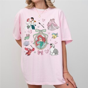 Disney Ariel Princess Comfort Color Shirt, Retro Ariel The Little Mermaid Shirt, Disney Trip T-Shirt, Disney Princess image 4
