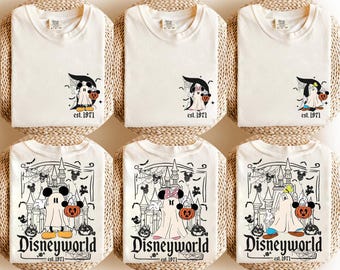 Disneyworld Mickey Ghost Halloween Shirt, Mickey & Friends Spooky Tee est. 1971