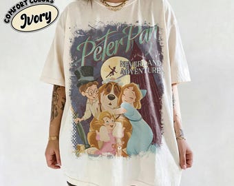 Comfort Colors® Peter Pan Neverland Adventure Shirt, Wendy Nana Vintage Peter Pan Disney T-shirt, Magic Kingdom Park, Disneyland Family Trip