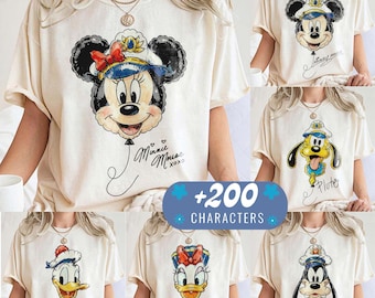 Personalized Comfort Colors® Disney Cruise Squad Shirt, Mickey and Friends Cruise Tee, Disney Cruise, Disney Summer Shirt, Disney Vacation
