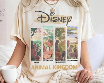 Retro Disney Animal Kingdom Shirt, Tarzan Brother Bear Jungle Book Lion King T-Shirt, Disney Classics Retro Tee, Animal Kingdom Gift