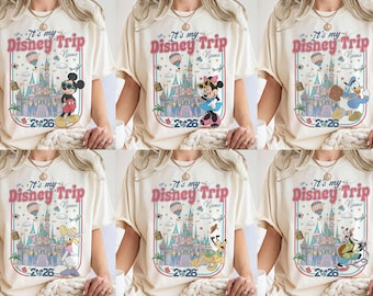 Custom Disney Trip 2026 Shirt, Disney Trip shirt, Disney Family Vacation Shirt, Disney Family Matching Shirt, disney world family shirt 2026