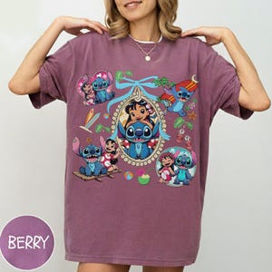 Coquette Bow Lilo And Stitch Shirt, Cute Disney Shirt, Disneyland Trip Shirt, Shirt For Women, Disney Trip T-Shirt, Best Shirt For Kid image 8