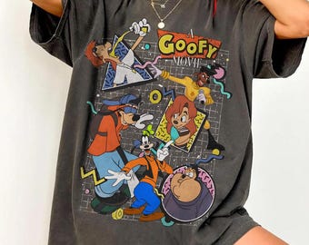 Vintage Disney A Goofy Movie Characters Shirt, Max Goof Roxanne Sketch Tee, Powerline Stand Out Shirt, WDW Magic Kingdom Family 2026 Trip