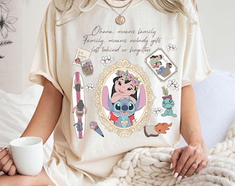 Retro Coquette Bows Lilo & Stitch Shirt, Cute Stitch Angel Lilo Hawaii Aloha Shirt, Girly Aesthetics Summer Shirt, Girls Trip Group Shirts
