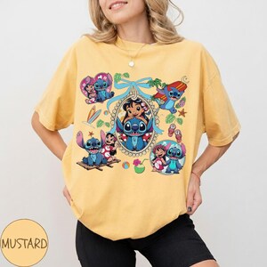 Coquette Bow Lilo And Stitch Shirt, Cute Disney Shirt, Disneyland Trip Shirt, Shirt For Women, Disney Trip T-Shirt, Best Shirt For Kid image 3