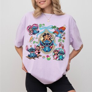 Coquette Bow Lilo And Stitch Shirt, Cute Disney Shirt, Disneyland Trip Shirt, Shirt For Women, Disney Trip T-Shirt, Best Shirt For Kid image 5