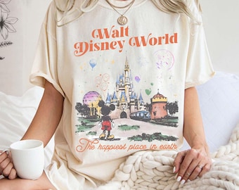 Vintage Disneyworld Comfort Color Shirt, Walt Disneyworld Shirt, Mickey And Friends Shirt, Disney 2025 Trip, Disneyworld Shirt, Disney Shirt