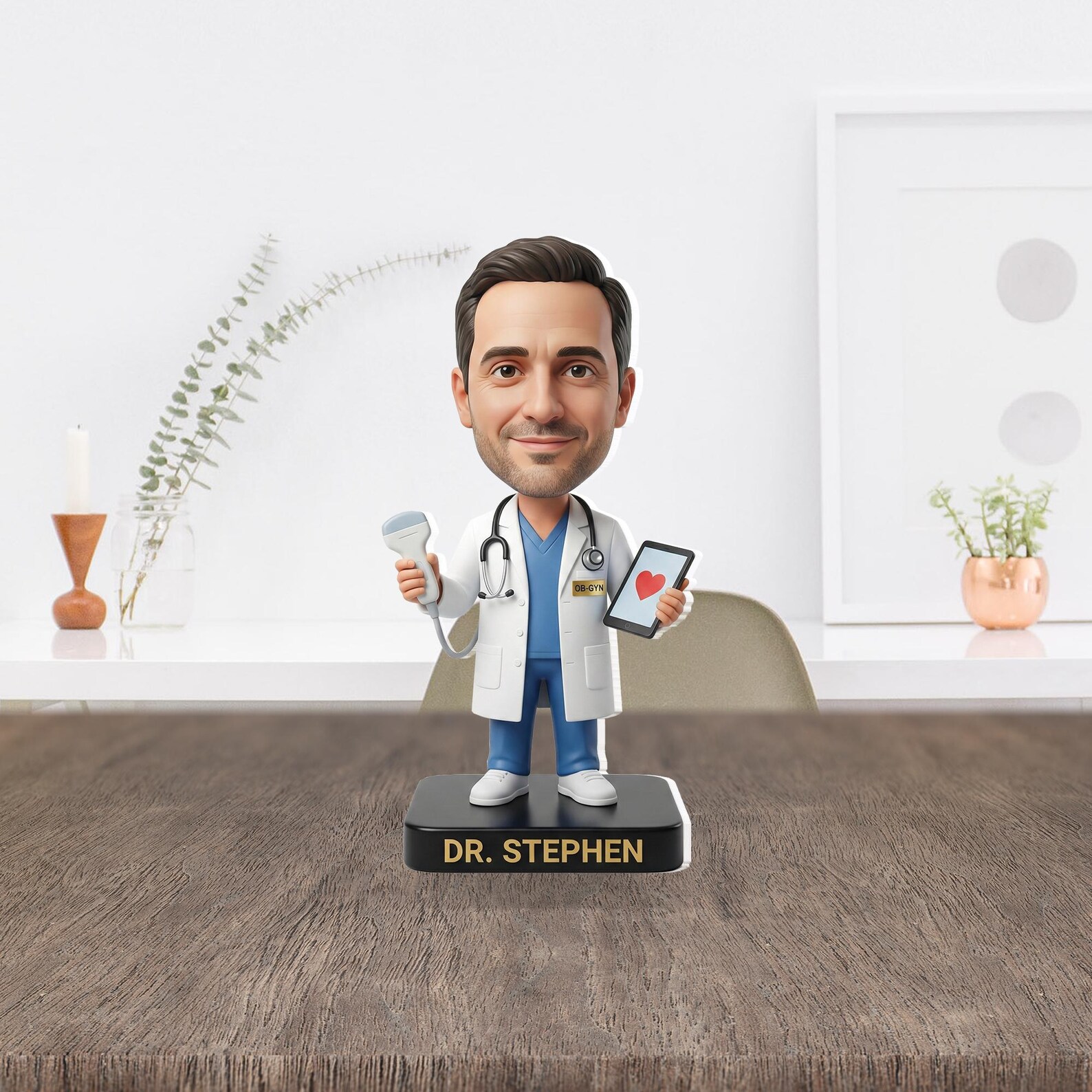 Personalized Acrylic Block: Custom Photo Doctor Display, Medical Coat ...