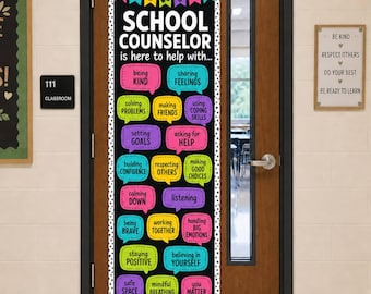 Wandteppich für die Tür des Schulberaters, Leinen-Wandposter für das Klassenzimmer