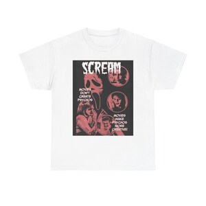 Unisex Scream Movie Tee - Horror Fan Shirt, Halloween Gift, Vintage Style T-Shirt, Horror Movie Merch, Unisex Graphic Tee