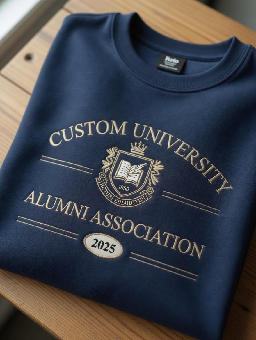 Custom Embroidered University Alumni Sweatshirt, College Graduation ...
