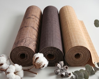 Bamboo Tea Table Runner, Japanese Matcha Tea Ceremony Mat, Handwoven Zen Tea Tray Decor, Natural Bamboo Mat, Wabi Sabi Table Decor